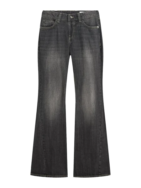 Bershka Kavbojke denim siv