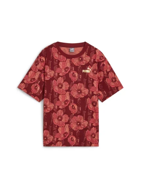 Koszulka z grafiką ESS+ CLASS ACT PUMA Intense Red czerwona
