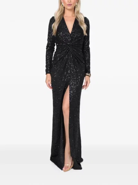 Rochie maxi Roserry cu paiete negru