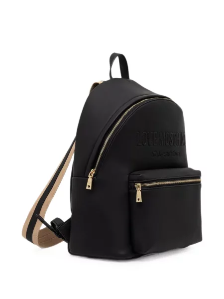 Rucsac Love Moschino cu autograf negru
