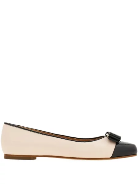 Balerini Ferragamo din piele roz