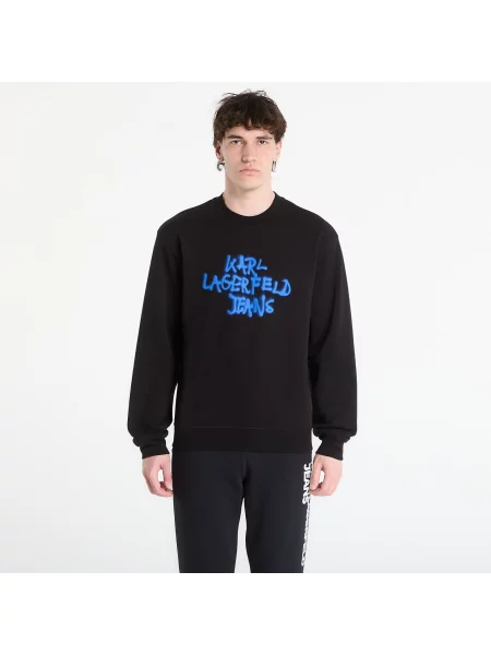 Суитшърт Karl Lagerfeld Jeans Reg Graffiti Sweat Black L черно