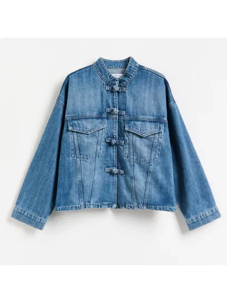 Reserved Oversize farmerdzseki kék