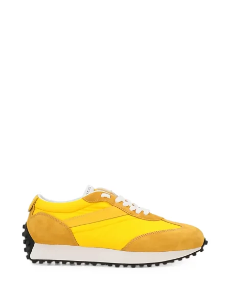 Sneakerși Doucal's cu șireturi din dantelă galben