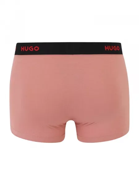 HUGO boxerky pánske s elastanom TRUNK TRIPLET PACK čierna