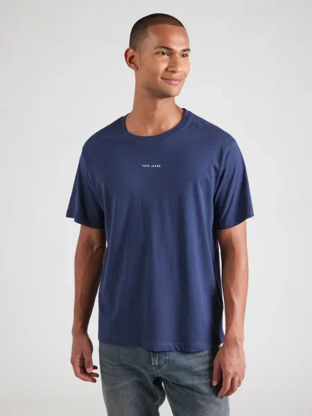 Pepe Jeans Tricou bleumarin / roșu alb