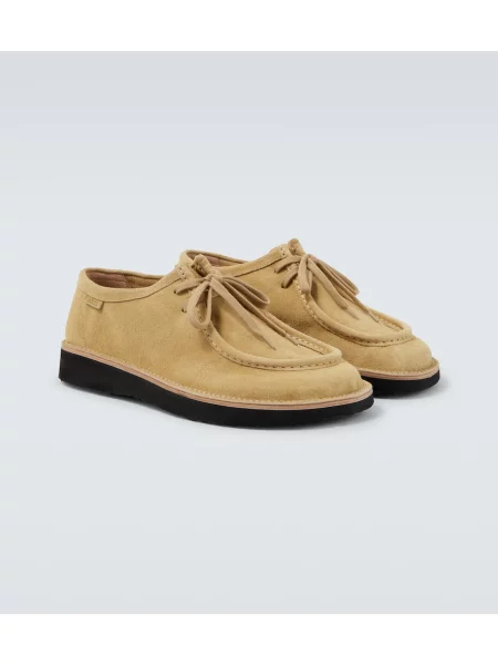 Botine Loewe din piele de căprioară bej
