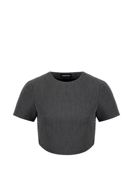 Top Manière De Voir cu legături cu spatele deschis gri