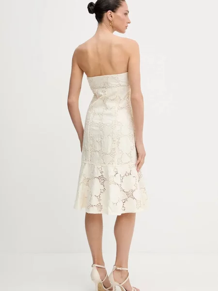 Платье мини Guess бежевое