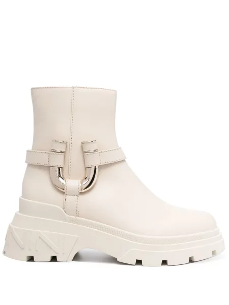 Cizme scurte Baldinini din piele chunky