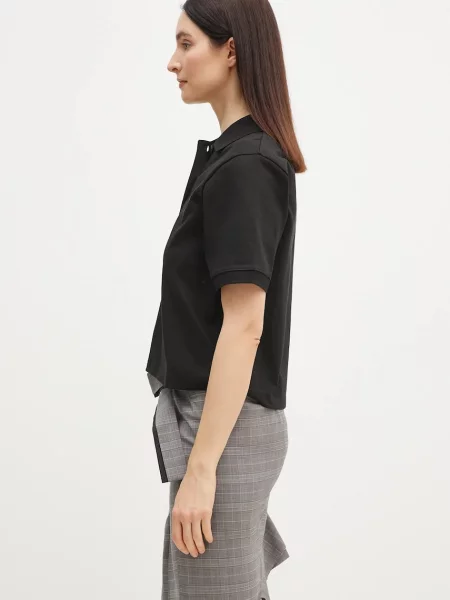 Поло Kenzo в цветочек черное