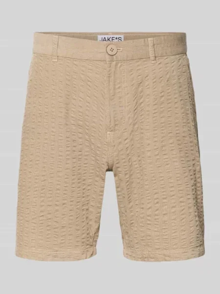 Szorty o kroju straight fit ze strukturalnym wzorem Jake*s Studio Men