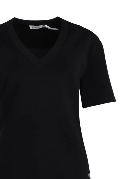 Bluzka Simkhai z dekoltem w serek plisowana czarna