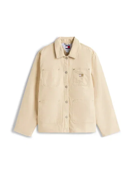 Tommy Jeans Geacă de primăvară-toamnă kaki