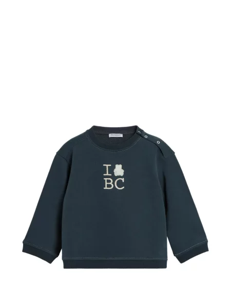 Bluza dziecięca Brunello Cucinelli niebieska
