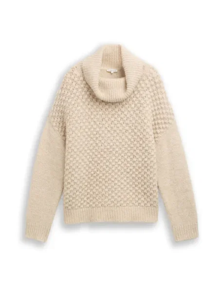 TOM TAILOR Pulover nisipiu
