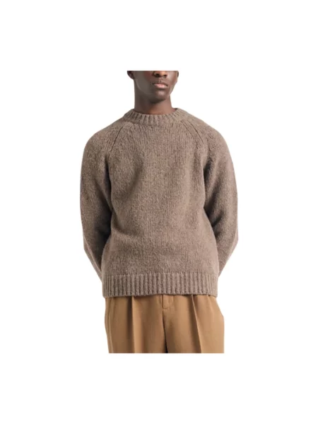 Sweter Norse Projects wełniany beżowy