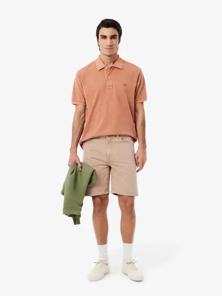 Джинсовые шорты Lacoste розовые