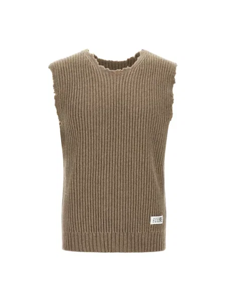 Kamizelka Mm6 Maison Margiela beżowa