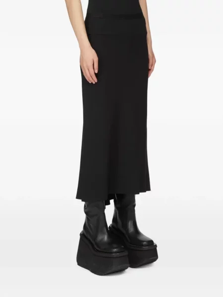 Fustă Rick Owens în linie A negru