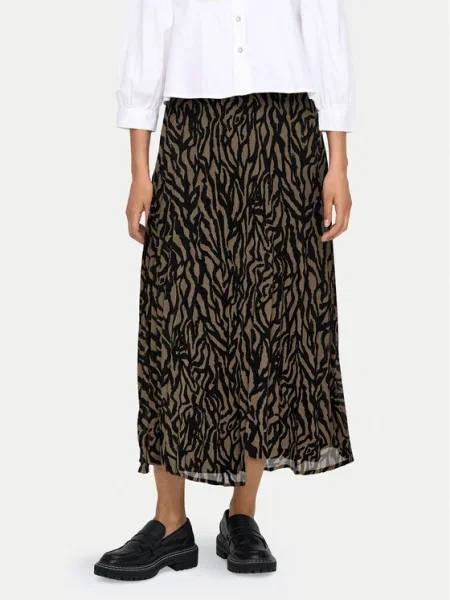 ONLY Миди пола Star сив