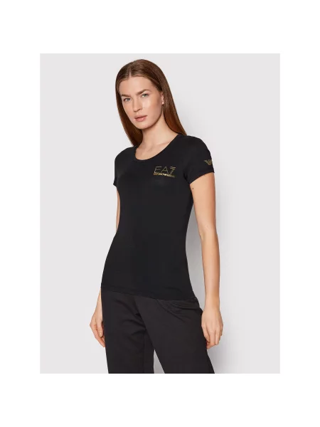 Emporio Armani T-shirt TJDQZ Slim Fit crna