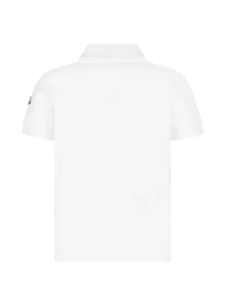 Koszulka polo dziecięca Moncler Enfant biała