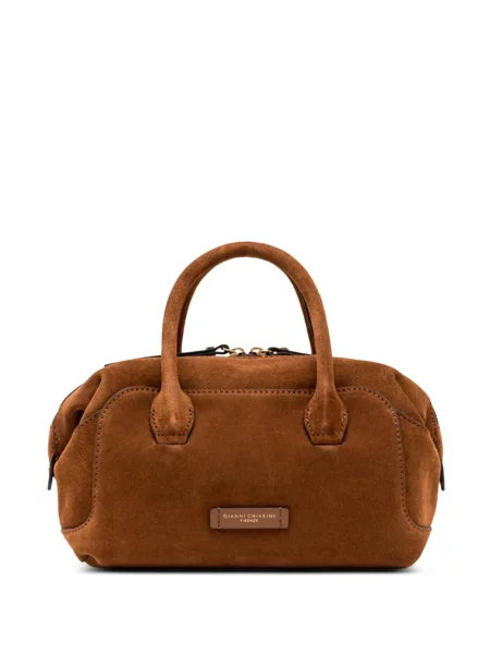 Τσάντα shopper Gianni Chiarini σουέτ καφέ