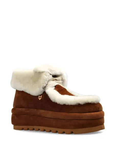 Botine Naked Wolfe din piele de oaie maro