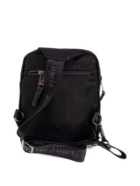 Crossbody torba Palm Angels s autogramom crna