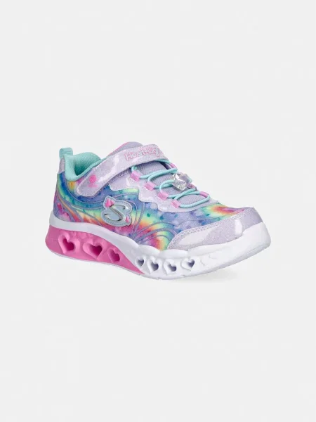 Skechers FLUTTER HEART LIGHTS GROOVY SWIRL gyerek sportcipő lila