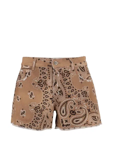 Pantaloni scurți Don't @ Me cu imagine cu model paisley