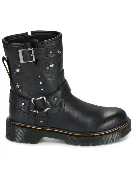 Členkové topánky Dr. Martens čierna