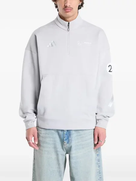 Šněrovací pruhované krajkové kalhoty Adidas modré