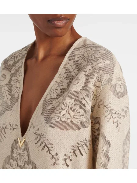 Tunică Valentino cu model floral bej