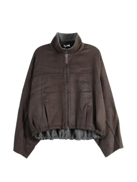 Bomber bunda Brunello Cucinelli hnedá