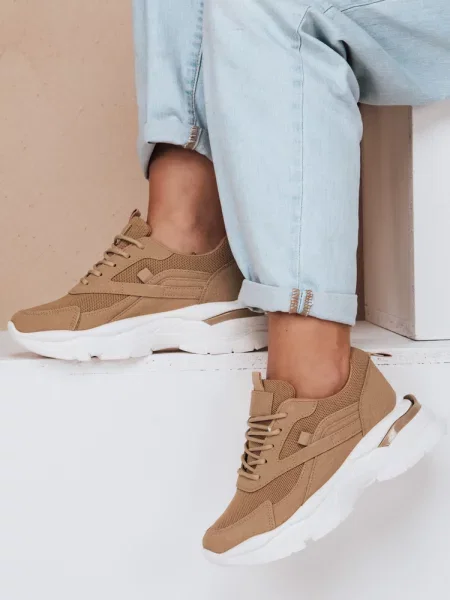 Sneakersy na platformie SPORTLITE khaki Dstreet