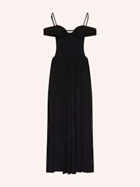 Simkhai Sukienka Koktajlowa Amarantha Z Mieszanki Materiałów schwarz czarna