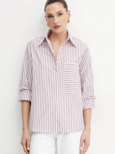 MAX&Co. cămașă femei cu guler clasic relaxed roz