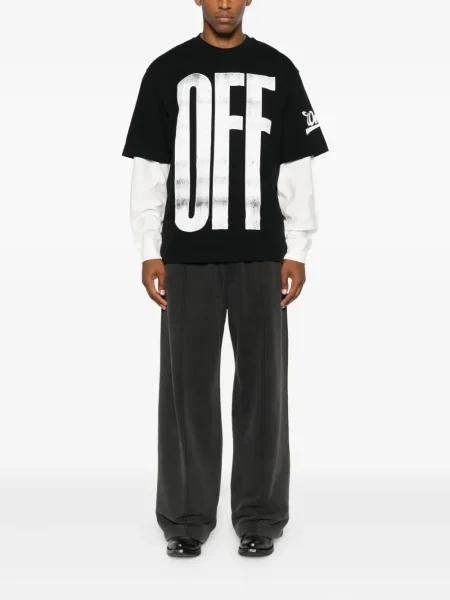 Tricou Off-white cu imagine alb