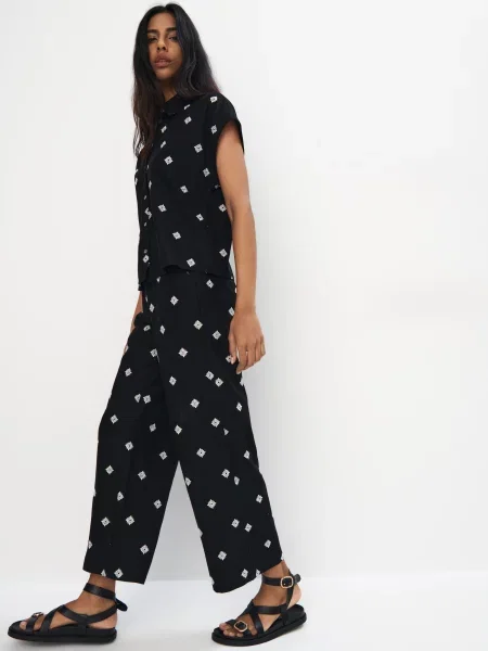 Mohito Culotte kelnės juoda