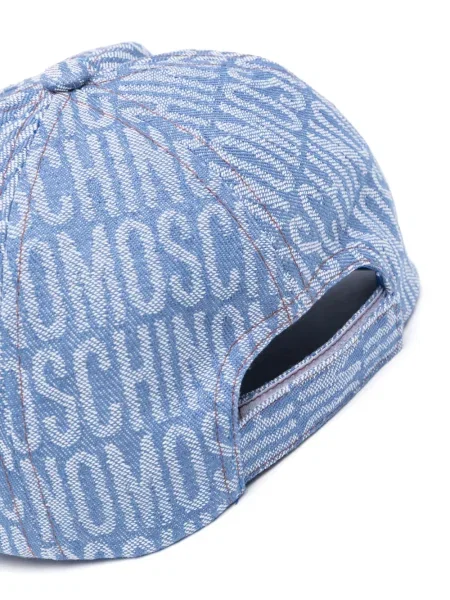 Czapka z daszkiem dziecięca Moschino niebieska