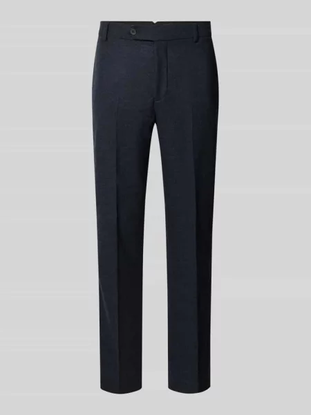 Spodnie do garnituru o kroju slim fit z dodatkiem wełny model ‘REED’ Selected Homme granatowe