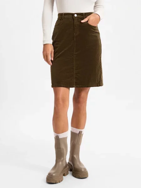 Marie Lund spódnica mini Kobiety jednolity 34 zielony