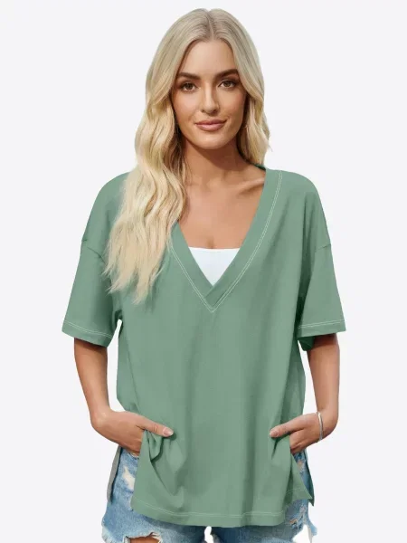 Imily Bela Tricou supradimensional jad verde