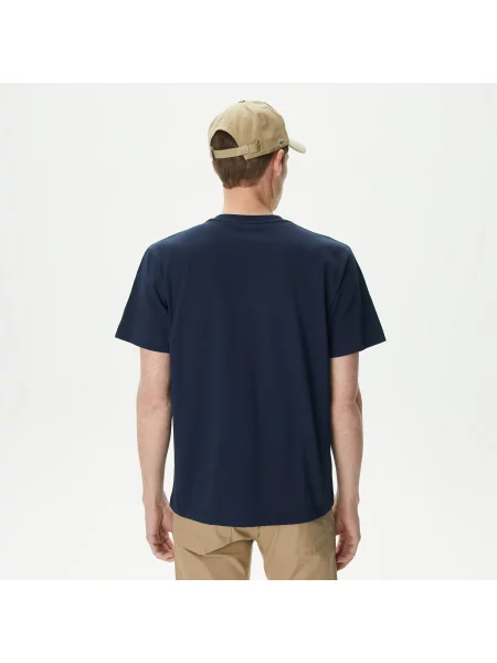 Футболка Lacoste с круглым вырезом синяя