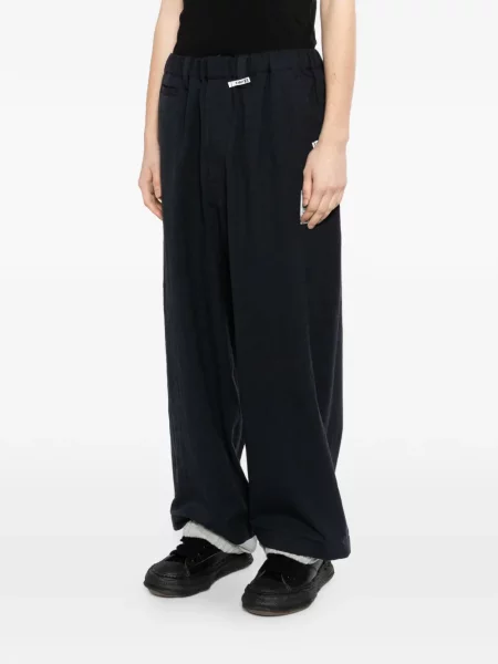 Pantaloni Maison Mihara Yasuhiro de lână albastru