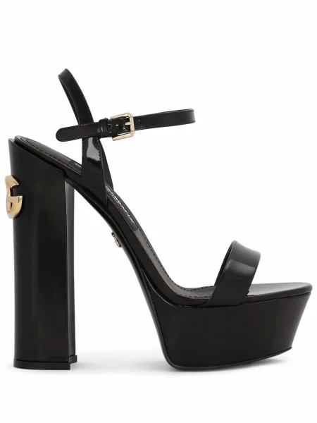 Sandale Dolce & Gabbana cu platformă negru