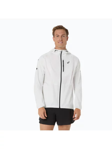 Geacă de alergare pentru bărbați ASICS Fujitrail Elite Waterproof Jacket cream