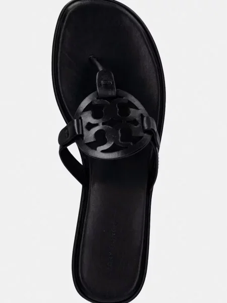 Кожаные вьетнамки Tory Burch на танкетке